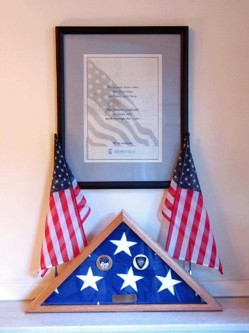 Veterans Ceremonies with American Flags