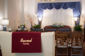 Reserved Chair in Funeral Room